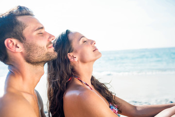 Fototapeta premium happy couple smiling