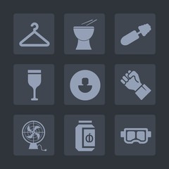 Premium set of fill icons. Such as shop, makeup, black, red, avatar, clothing, fashion, finger, lash, mask, concert, brush, food, drum, hanger, cloakroom, wardrobe, glass, musical, snorkel, fan, water