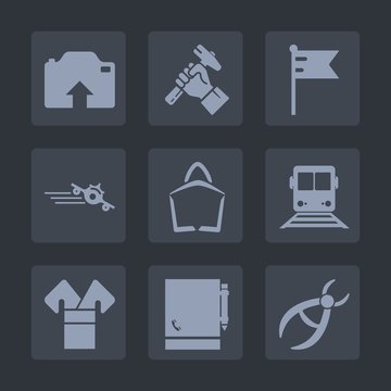 Premium set of fill icons. Such as notebook, national, america, sale, travel, page, , asia, picture, upload, camera, train, transportation, country, foreman, dentistry, costume, kimono, flight, usa