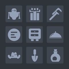 Premium set of fill icons. Such as reparation, white, healthy, app, clothing, mobile, mediterranean, christmas, robot, headwear, machine, tool, food, home, technology, celebration, shovel, android