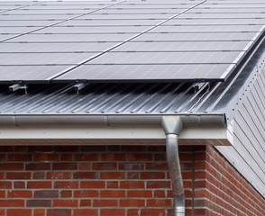 Solarzellen auf einem Dach