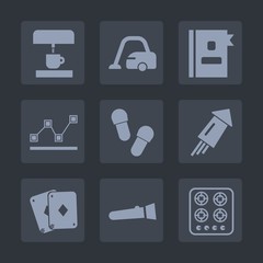 Premium set of fill icons. Such as oven, gas, footwear, stats, white, information, machine, cup, cleaner, night, stove, celebration, light, home, cook, housework, carpet, equipment, business, coffee