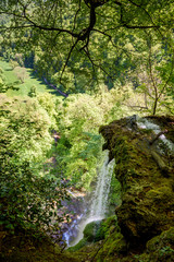 The waterfall of Bad Urach, Swabian Alb, Baden-Wuerttemberg, Germany, Europe