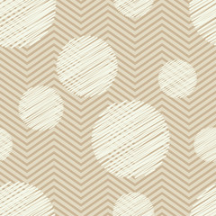 Polka dot seamless pattern. Geometric background. The colorful balls. Scribble texture. Тextile rapport.