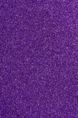 Purple glitter sparkling background. Shiny glam abstract texture. 