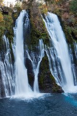 Fototapeta na wymiar Close up views of Burney Falls in Northern California