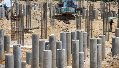 foundation concrete pile - 202915546