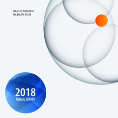 Abstract design of colourful vector elements for modern background with circles shadows for business branding.