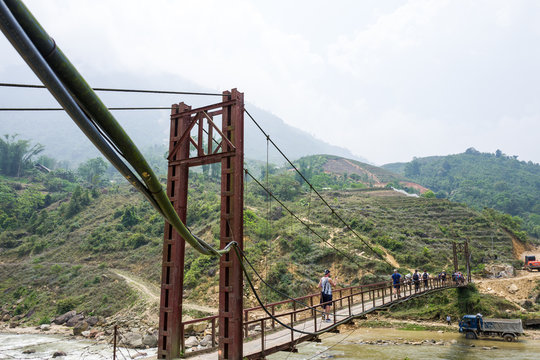 A bridge near Sapa, Vietnam.