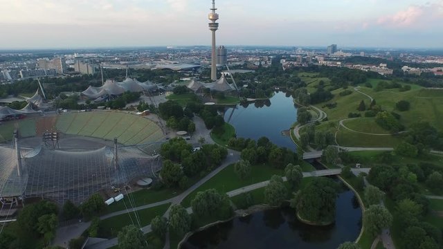 Aerial view of the Olympiapark