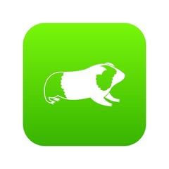 Hamster icon digital green for any design isolated on white vector illustration