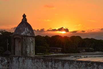 Obraz premium Fort sunset