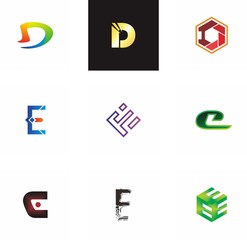 letter logo design for company, idea, and trendy