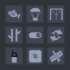 Premium set of fill icons. Such as orbit, architecture, travel, seafood, asian, chinese, sea, fresh, animal, stamp, office, post, modern, white, indoors, telephone, entrance, planet, steel, hot, phone
