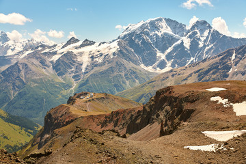 landscape with mountain ranges