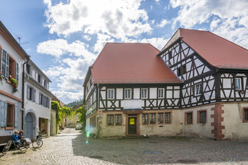 Fototapeta na wymiar Hambach, Deutsche Weinstrasse