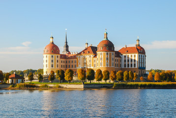 Fototapeta na wymiar Moritzburg Castle Saxony near Dresden