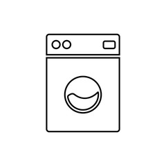 Washing machine icon on white background.