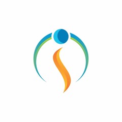 I letter logo design for icon, web, technology, and corporate
