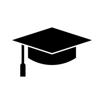 graduation cap symbol stock vector