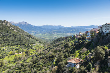 centre of sardinia island landscape