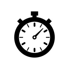 stopwatch icon, vector illustration. timer icon