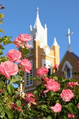 Fototapeta na wymiar Rose church