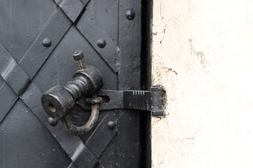 Old metall Door and Key lock