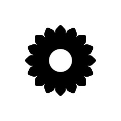 Flower Icon in trendy flat style isolated on white background. Spring symbol for your web site design, logo, app, UI. Vector illustration