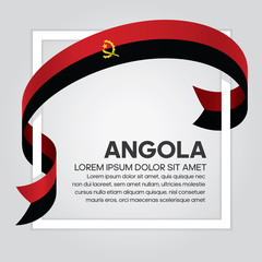 Angola flag background