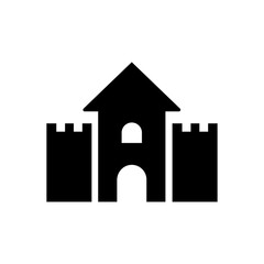 Silhouette icon castle