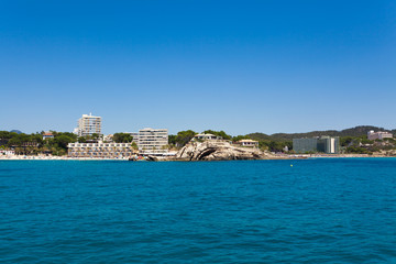 Fototapeta na wymiar Island scenery, seascape Majorca Spain, beautiful panorama