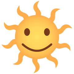 freuendes Emoticon - Sonne