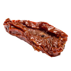 Canned Sundried or dried tomato on white background