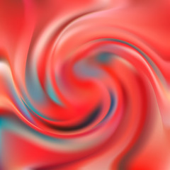 Abstract background. Liquid. Curl. Funnel. Red. Brilliant. Satin. Silk.