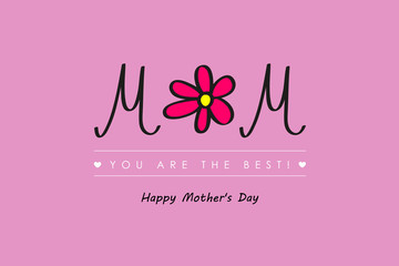 mom you are the best karte zum muttertag