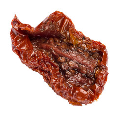 Canned Sundried or dried tomato on white background