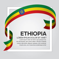 Ethiopia flag background
