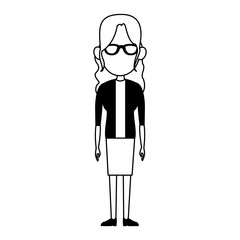 Young executive woman cartoon vector illustration graphic design