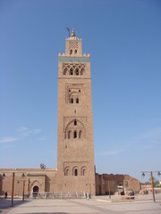Fototapeta na wymiar Koutoubia Mosque and Minaret - Marrakech