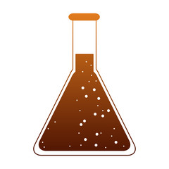 Chemistry lab flask vector illustration graphic design