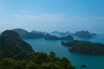 Fototapeta premium See the beauty of the angthong Islands , Suratthani in thailand