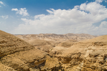 Fototapeta na wymiar Judaean Desert in the Holy Land, Israel