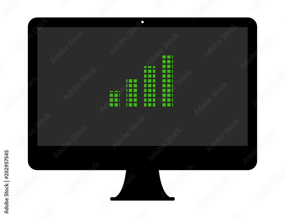 Sticker Pixel Icon PC - Statistik