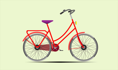 Obraz premium Red Ladies bike