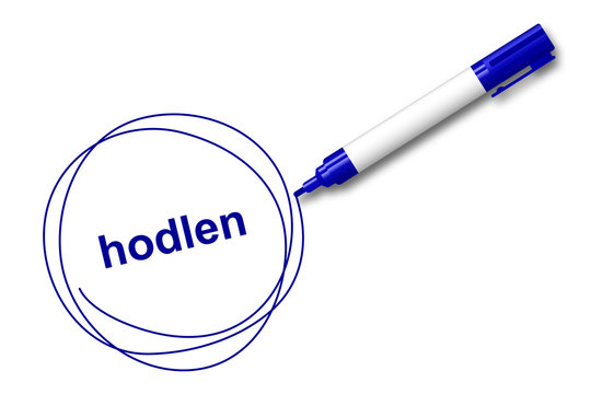 blauer Filzstift kreist ein - hodlen