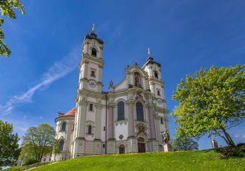Basilica of the Benedictine Abbey in Ottobeuren, Swabia, Germany
