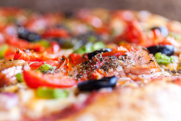 Appetite Pizza A Shallow Depth of Field Close up Food Photography