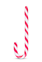 Tasty Candy cane isolated on white background