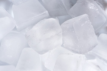Beautiful ice cubes. Frozen water, ice, cubes, close-up